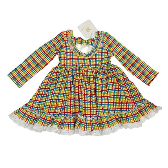 NWT Swoon Baby 4T Charming Eyelet Trim Dress - Picture 2 of 6